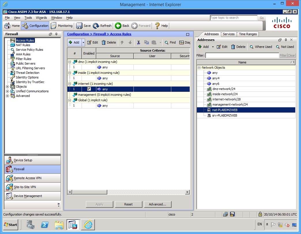 Figure 3.3 Cisco ASDM